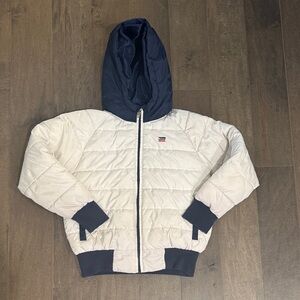 Levi's Kids' Navy and Cream Puffer Jacket